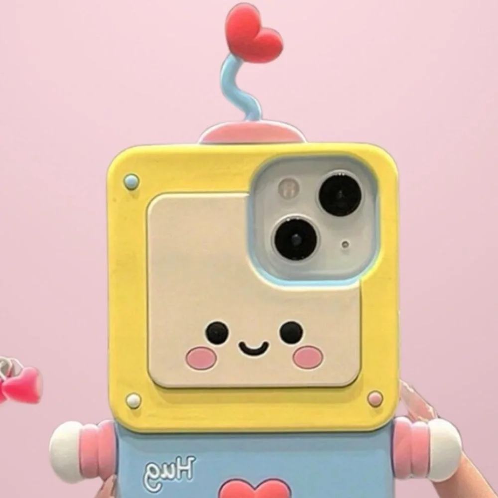 COVER BOUTIQUEE 3D Kawaii Robot iPhone Case